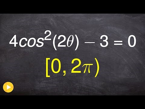 Solve a trig equation with a double angle
