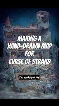Making a Hand-Drawn map of Argynvostholt from Curse of Strahd