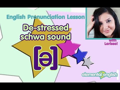 [ə]: The De-Stressed Schwa Vowel Sound | Part 1 | English Pronunciation Lesson