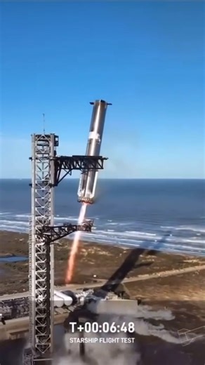 Incredible Catching of Heavy Rocket 🚀 #SpaceX #starship