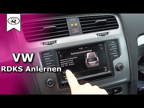 VW Golf 7 tire pressure monitoring system reset | TPMS reset | VitjaWolf | Tutorial | HD
