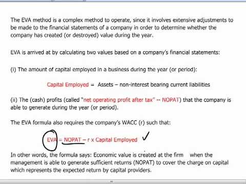 CIMA P2 - 9 Performance measures - ROI, RI, EVA