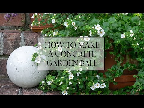 How to Make a Concrete Garden Ball