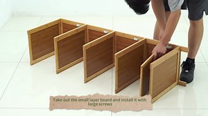 Narrow Kitchen Pantry Cabinet with Doors Storage Rack for Spices Free Standing Organizer Bamboo Storage Cabinet for Small Space Kitchen,Living Room