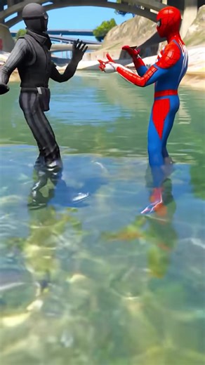 Team Spider-Man vs team black battle #spiderman #viral