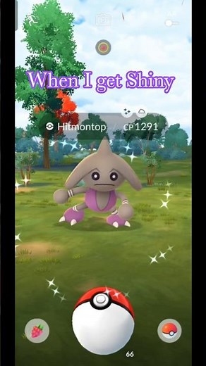 When I Get Shiny✨ Hitmontop in Wild|Pokemon Go