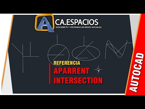 COMO UTILIZAR LA REFERENCIA APPARENT INTERSECTION EN AUTOCAD
