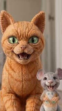Mouse Turns On Baby Mode in the Cat's Litter Box! 😂🐭 #Animation #Comedy
