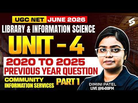 UGC NET Library & Information Science | Library & Information Science Unit 4 PYQs By Damini #1