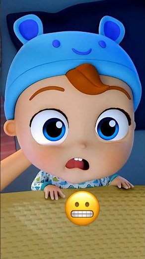 Daddy Monster! 👨‍🍼 Ten In The Bed Little Angel Nursery Rhyme Song #kids #shorts
