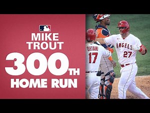 Mike Trout hits 300th CAREER HOME RUN! Launches one against Astros
