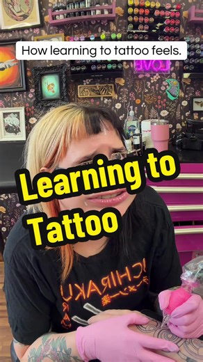 You don't get a do-over with tattoos. A mistake can be way more impactful than in other fields - it's not like a typo in a report or a botched haircut. Tattoos are permanent, and the consequences of an error can be huge. 😬 And knowing that as an apprentice is enough to make me sweat and question myself. Even 8 years in, the stress of the permanence never really goes away. . #apprentice #tattooapprentice #mistakes #permanent #tattooartist