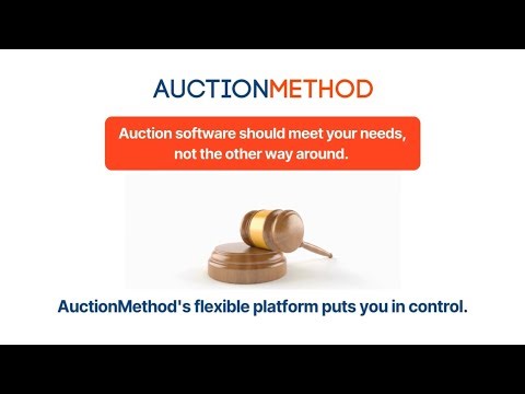 Experience the Freedom that Comes with Total Control with powerful Auction Software