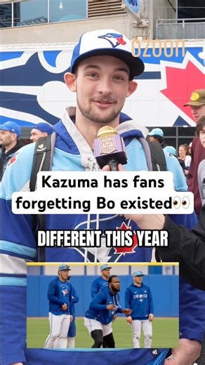 DIFFERENT BUT BETTER! Does Kazuma have you feeling as hyped as this guy? #bluejays #athletics #mlb