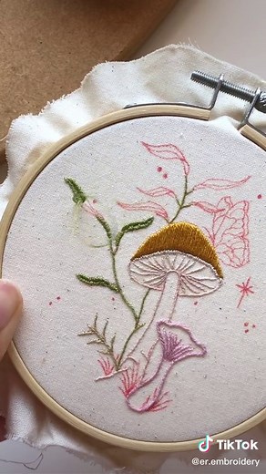 Mini Magical Mushroom Embroidery Designs | Hand Embroidery Tutorial