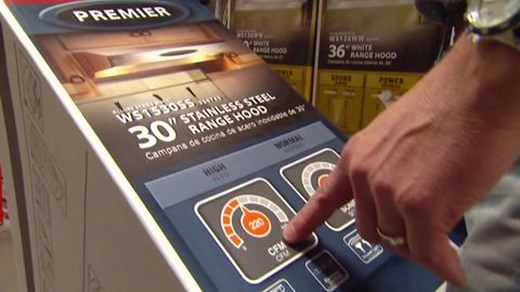 Broan-NuTone 42000 Series 30 in. 230 Max Blower CFM Under-Cabinet Range Hood with Light in White 423001