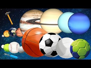 Sports balls and solar phase planets understand the size comparison Mercury Venus Earth Mars Jupiter