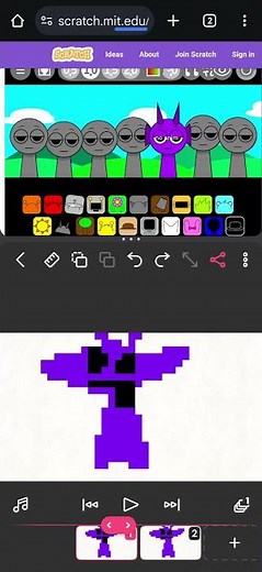 Pixel durple animation (made by old durple sound)