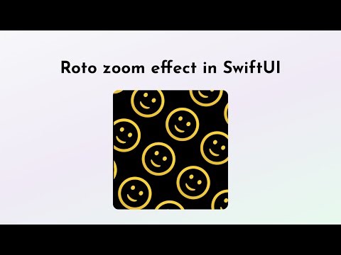 Roto zoom effect in SwiftUI (metal shader)