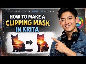How to MAKE a CLIPPING MASK in Krita (Step by Step) 2026