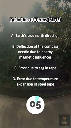 CELE/PRC Surveying | Local Attraction Definition MCQ | Compass Surveying Basics #shorts