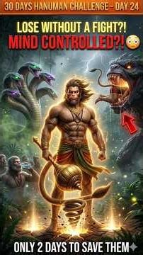 Day 23/30 Ravana Tried Mind Control… Hanuman Did THIS 😳 #Shorts #Hanuman #JaiShriRam
