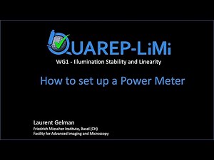 How to set up a Power Meter for Illumination Intensity Measurement on a Light Microscope
