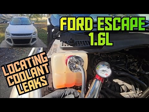 Locating and fixing a coolant leak on a 2013 Ford Escape 1.6l turbo