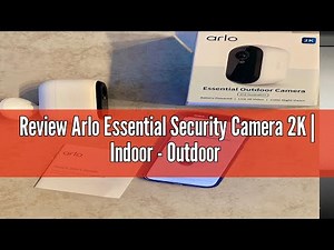 Review Arlo Essential Security Camera 2K | Indoor - Outdoor | 2nd Gen | Wireless with Spotlight, 2-W