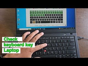 How to check laptop keyboard button