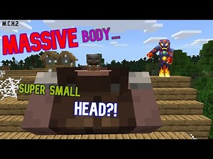 How To Make Mobs HUGE with TINY Heads using this ONE Command in Minecraft Bedrock!
