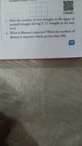 QuestionsFind the number of tiny triangles in a stacked trian... | Filo
