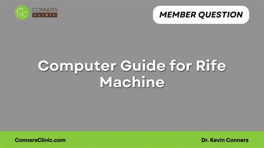 Computer Guide for Rife Machine -=- PRIVATE CANCER COACHING...