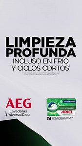 ¡Descubre la primera lavadora diseñada exclusivamente para Ariel PODS! Con un innovador cajón para cápsulas, te ofrece una limpieza profunda incluso en ciclos cortos y en frío. | ARIEL