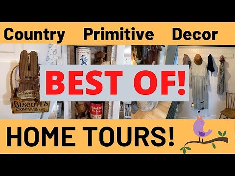 Spring Decor Home Tour 2020/Rustic FARMHOUSE Primitive COUNTRY Homes!!!