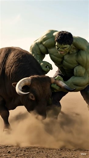 Epic Arena Battle ⚔️ | Hulk vs Two Massive Bulls,,,HULK vs 2 GIANT BULLS 😱| 25 Seconds of PURE RAGE🔥