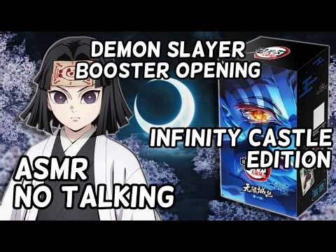 [ASMR] Infinity Castle Edition | Demon Slayer Booster Box Opening (No Talking)