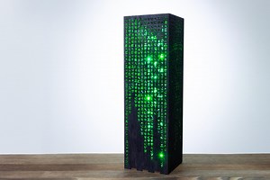 Green Code Lamp | Green Hieroglyphs Numbers Vertical Lines Mathematics | Desk Cyber Night Lamp | Sci-fi LED Futuristic Lamp - Etsy UK