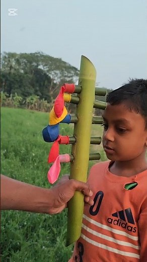 Amazing Homemade Bamboo Balloon Whistle | DIY Musical Instrument for Kids