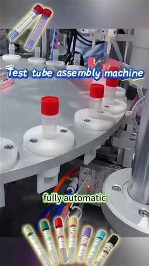 Test tube assembly machine | Production Line for Test Tubes #assemblymachine #machine