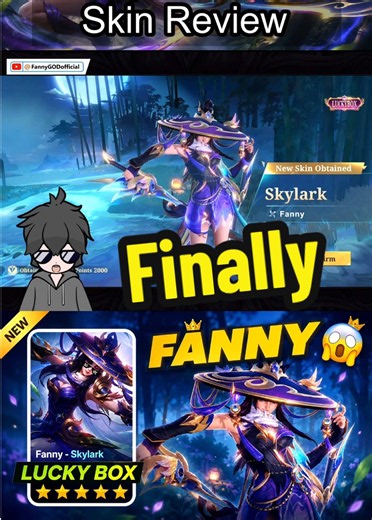 😱 NEW Fanny Lucky Box Revamp is HERE! 🔥💜 The revamped Fanny Skylark Lucky Box is finally here! 🔥💜 What do you think of the new look and effects? 👀 ❤️ Follow for more MLBB Fanny content! #MLBB #Fanny #FannySkylark #LuckyBox #SkinShowcase