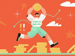 Coinly — Banking app for Children. Illustrations & Animation.