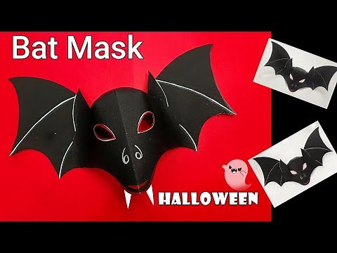 how to make a bat mask for halloween | bat mask making | halloween mask | DIY bat mask | craft