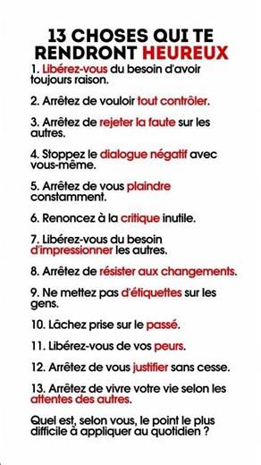 🧠 13 choses à lâcher prise #citations #motivation #citationsprofondes