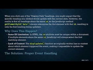 Understanding onclick with Variable id and getElementById in JavaScript