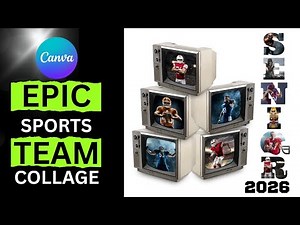 Create a Senior 2026 Photo Collage in Canva | Perfect for School Sports Teams!