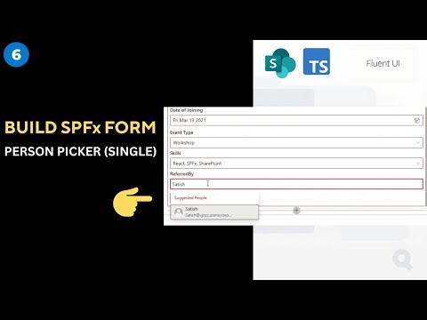 Build Your First SPFx Form (Person Column – Single Select) – Fluent UI People Picker Tutorial