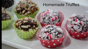 HOMEMADE TRUFFLES 2 Main Ingredients (then add in your favorite add-ons), made in the microwave, and most importantly...DELICIOUS! Go here for the full video (a slower version with ingredients) and a full tutorial and printable recipe! http://www.theidearoom.net/2015/12/homemade-truffles.html | The Idea Room