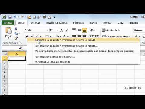The Quick Access Toolbar in Excel