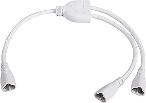SinLoon T5 T8 LED Splitter Cable 3Pins LED Wire Connector 2 Way Splitter Extension Cord for Ceiling Lights LED Tube Lamp Holder Socket(1to 2)